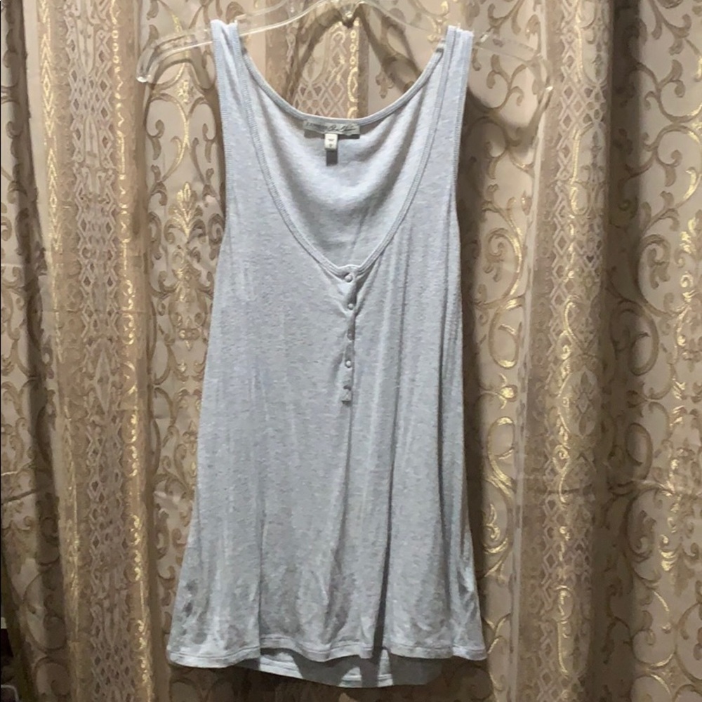 Express Snap Grey Tank Top